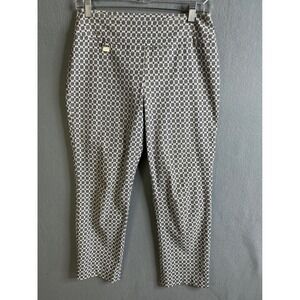 Lisette L Pants Women's 6 Montreal Geometric Print Pull‎ On Stretch Pants